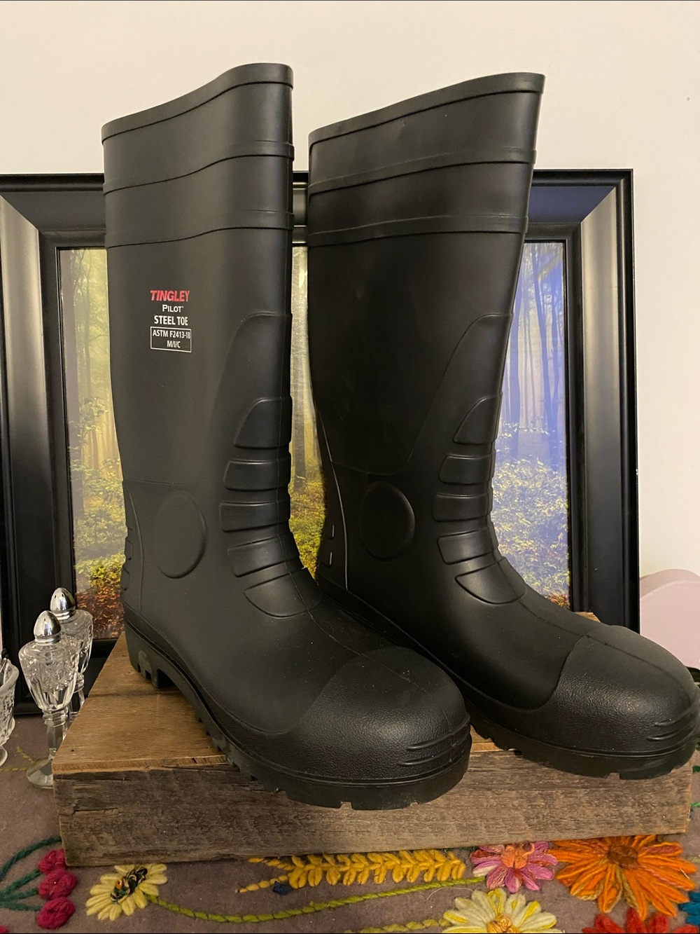 Tingley Black Steel Toe Men’s Work Boots